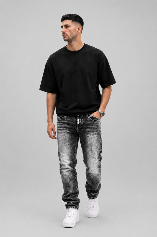 Kreative Stretch-Jeans für Herren