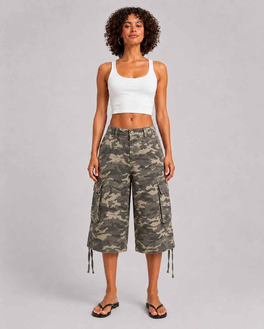 Pantalón Cargo Capri