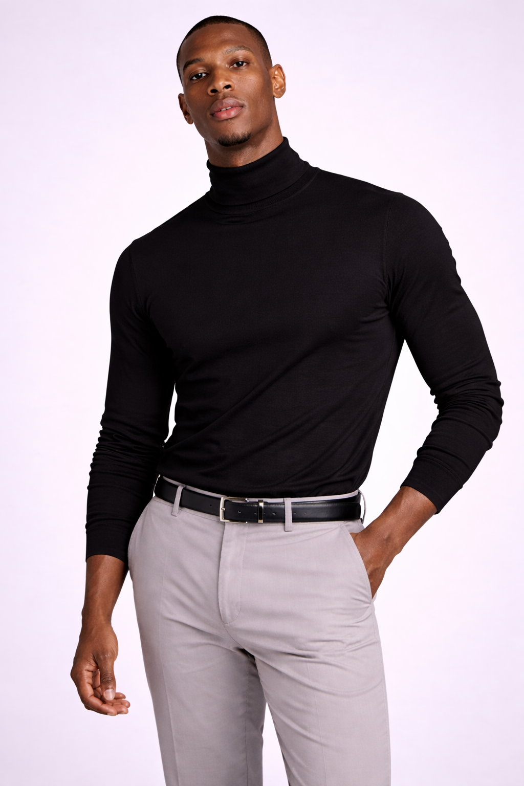 Camisa de cuello alto