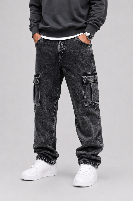 Weite Cargo-Jeans für Herren
