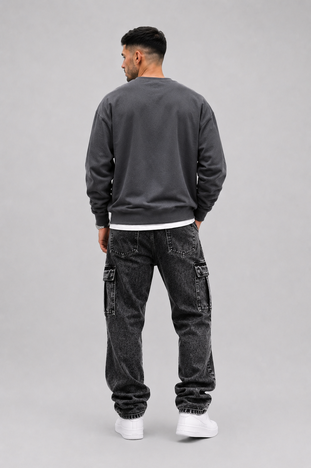 Weite Cargo-Jeans für Herren
