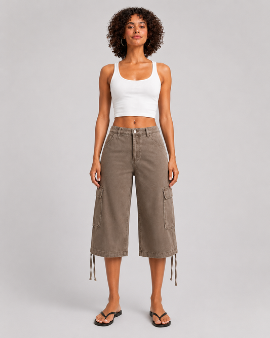 Pantalón Cargo Capri