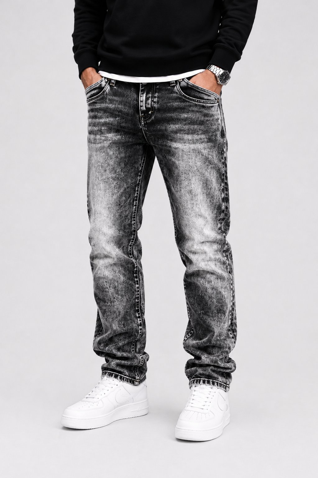 Kreative Stretch-Jeans für Herren