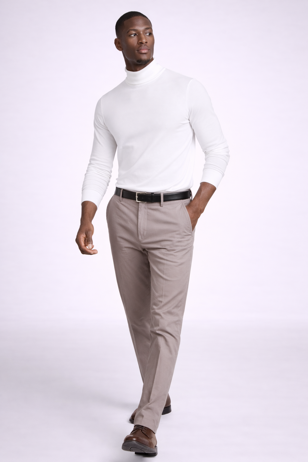 Camisa de cuello alto