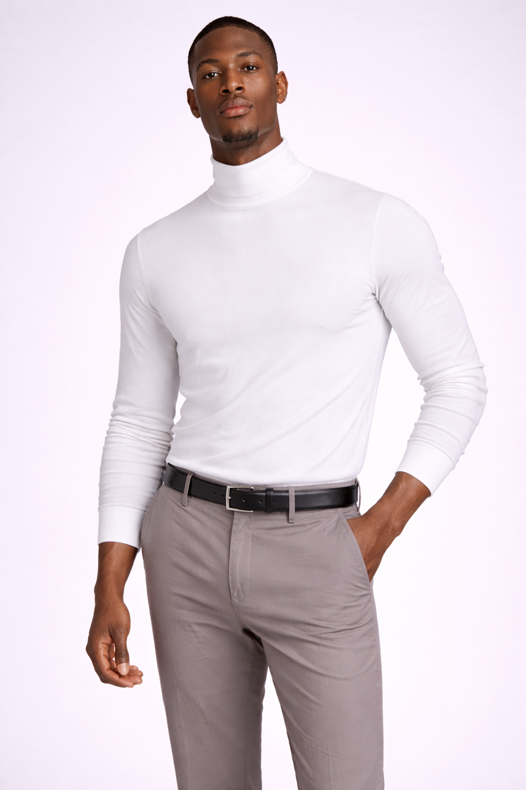 Camisa de cuello alto