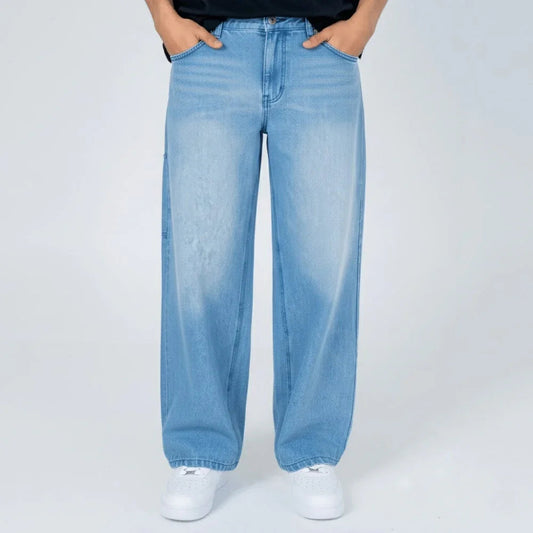 MADRID - Pantalon denim baggy