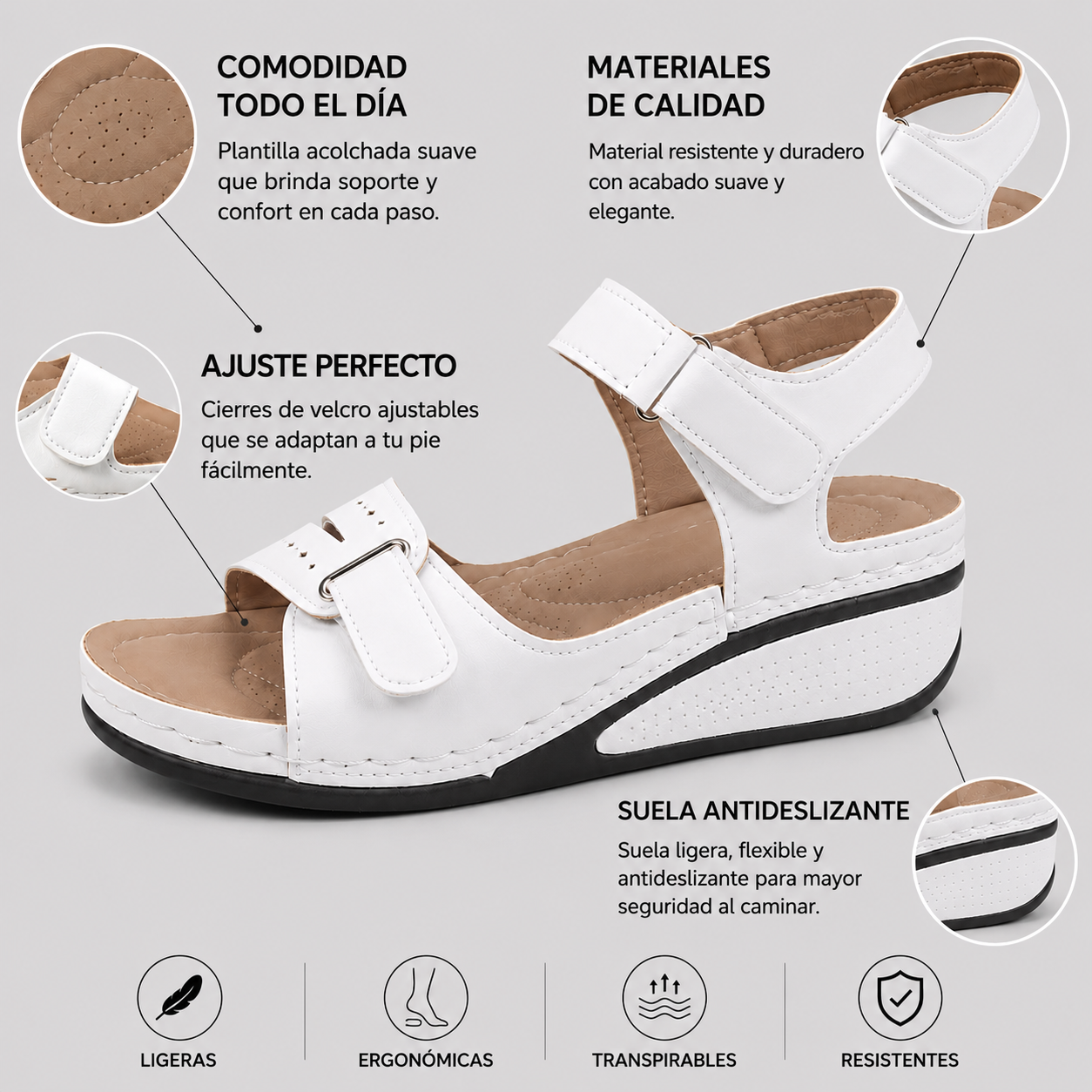 Sandalias Confort Elevate