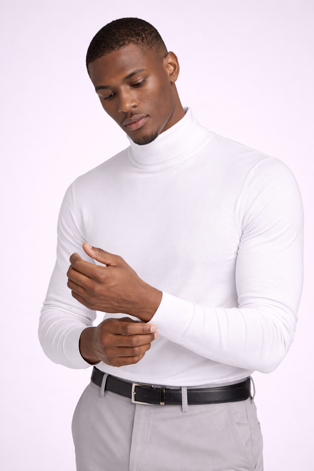 Camisa de cuello alto