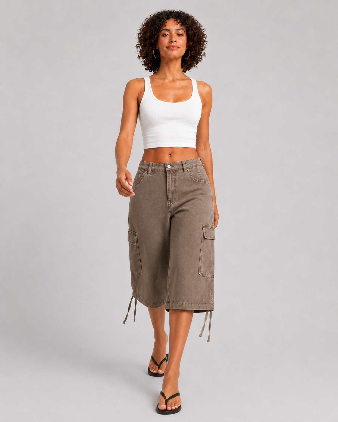 Pantalón Cargo Capri