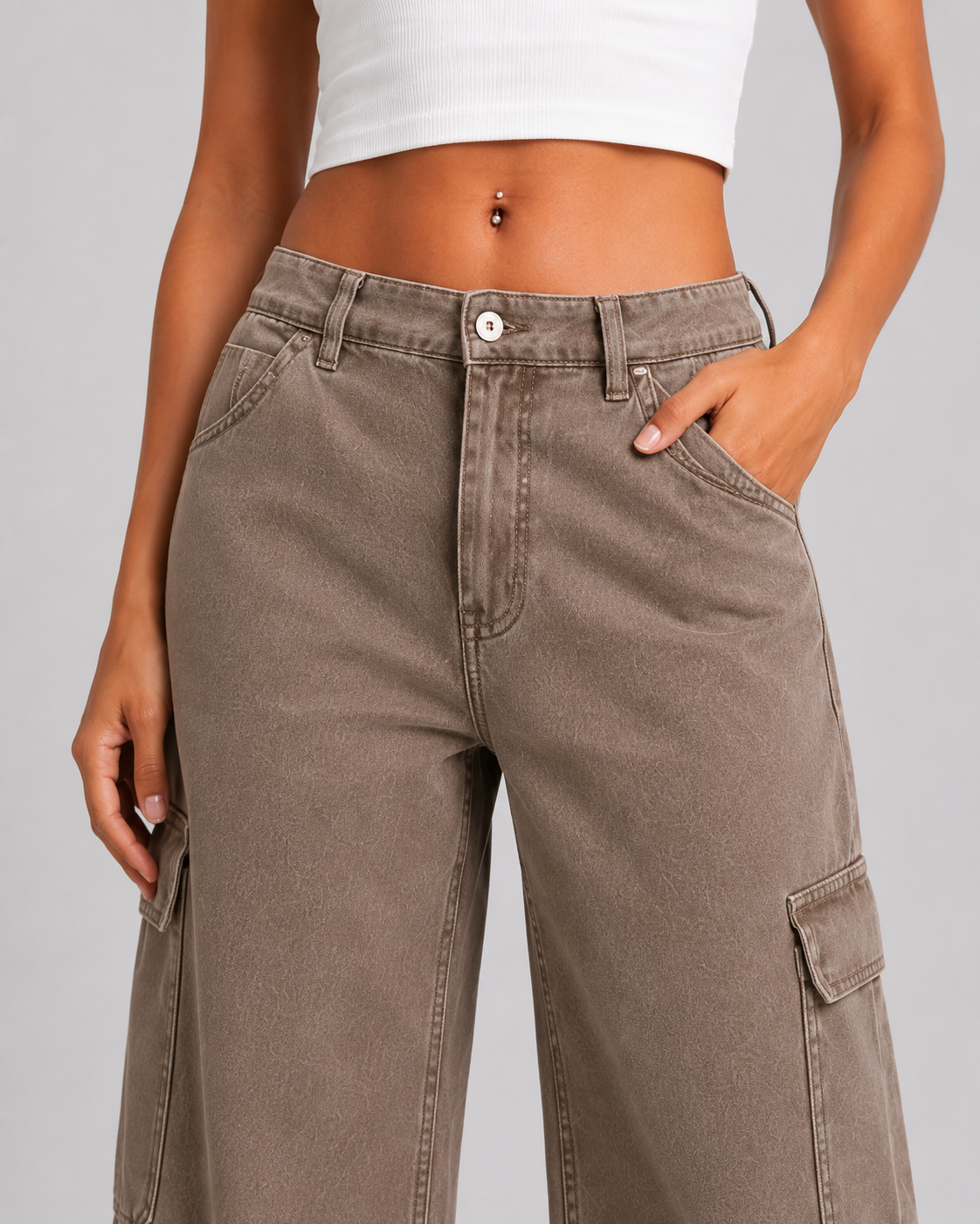 Pantalón Cargo Capri