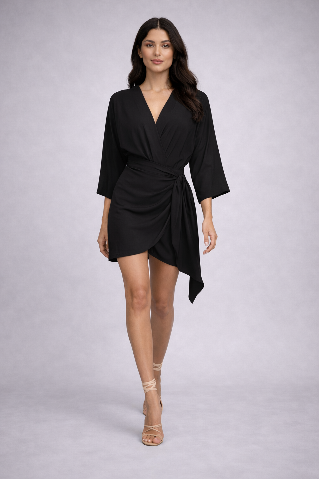 Vestido Cruzado Negro