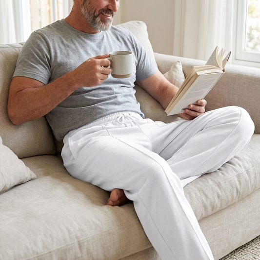 💐50% DE RÉDUCTION ! Pantalon droit homme taille élastique – Liberté de mouvement absolue 🏃‍♂️💨【Offre Limitée】