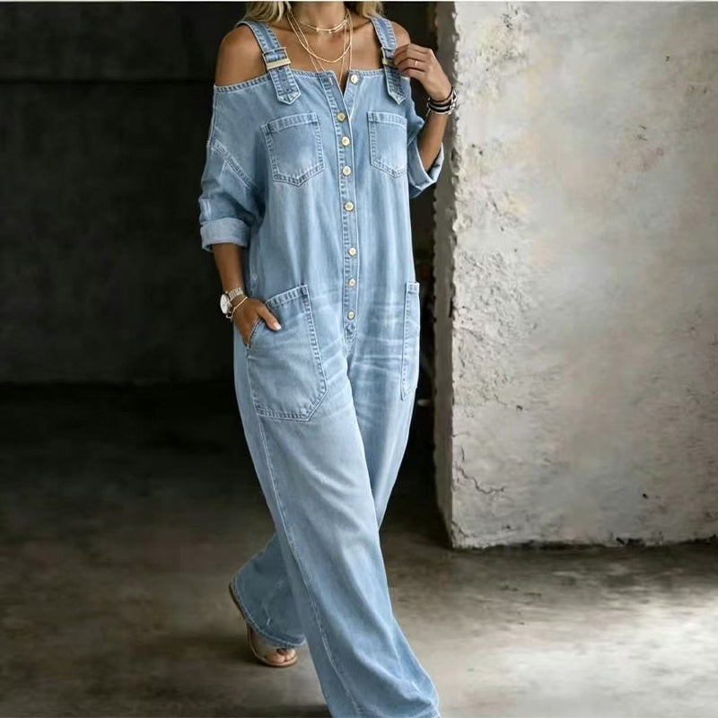 🥳VENTE EXCEPTIONNELLE 2026🥳💞Plus de 50 000 unités vendues👗👗 ! 50 % de réduction !Combinaison ample à jambes larges et poches